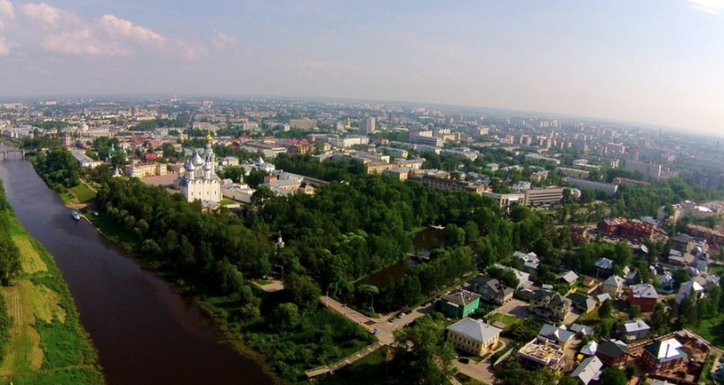 Город Вологда в Вологодской области, крупнейший по населению