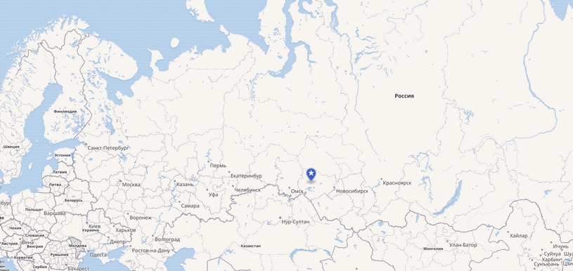 Барабинская низменность на карте России