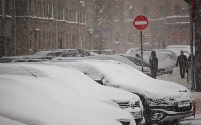 Ленинградская область, Выборг, снегопад, суровая зима