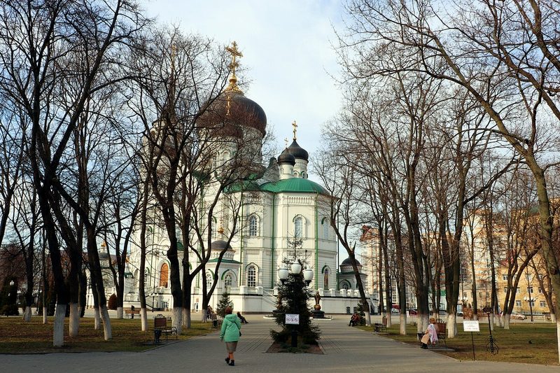 Воронеж, парк, церковь